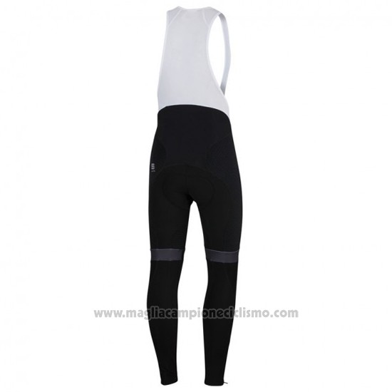 2016 Abbigliamento Ciclismo Sportful Nero e Rosso Manica Lunga e Salopette