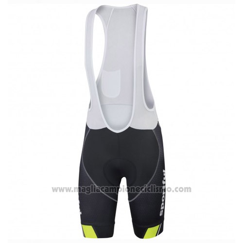 2016 Abbigliamento Ciclismo Sportful Nero e Verde Manica Corta e Salopette
