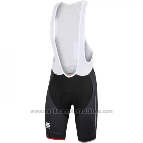 2016 Abbigliamento Ciclismo Sportful Rosso e Bianco Manica Corta e Salopette