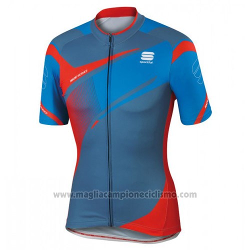 2016 Abbigliamento Ciclismo Sportful Rosso e Blu Manica Corta e Salopette