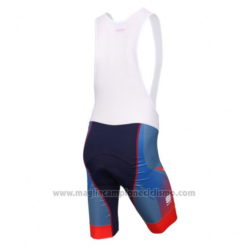 2016 Abbigliamento Ciclismo Sportful Rosso e Blu Manica Corta e Salopette