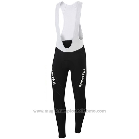 2016 Abbigliamento Ciclismo Sportful Verde e Nero Manica Lunga e Salopette