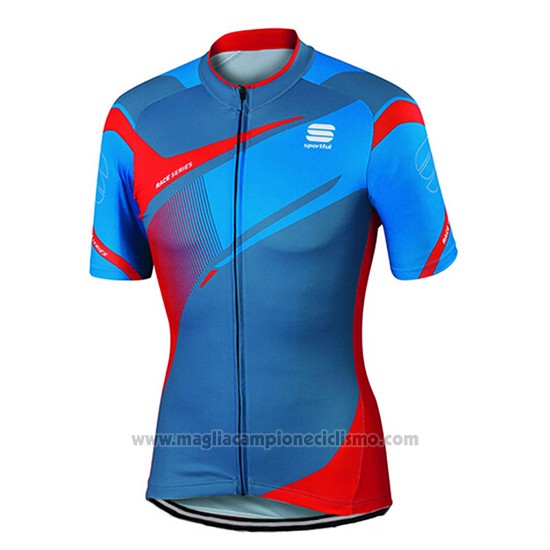 2017 Abbigliamento Ciclismo Sportful Blu Manica Corta e Salopette