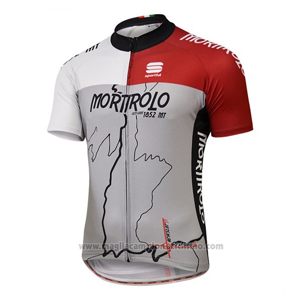 2017 Abbigliamento Ciclismo Sportful Mortirolo Grigio Manica Corta e Salopette