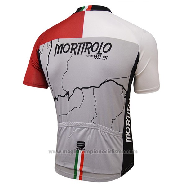 2017 Abbigliamento Ciclismo Sportful Mortirolo Grigio Manica Corta e Salopette