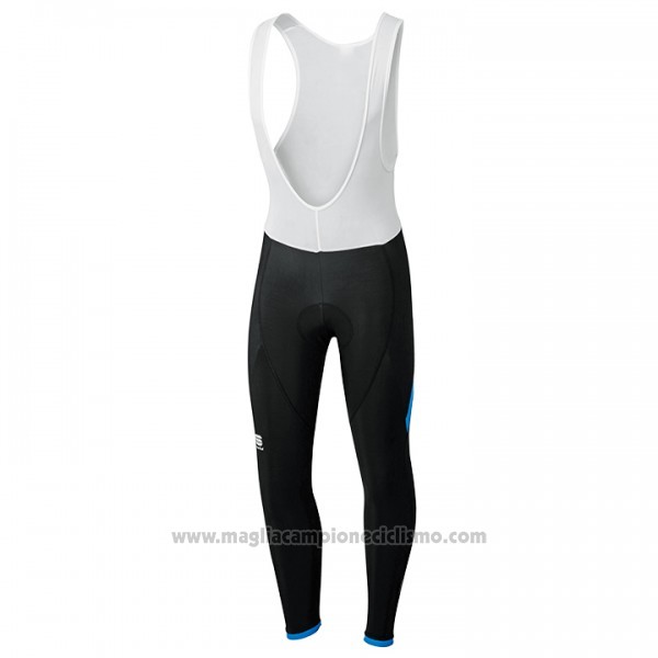 2017 Abbigliamento Ciclismo Sportful Nero Manica Lunga e Salopette