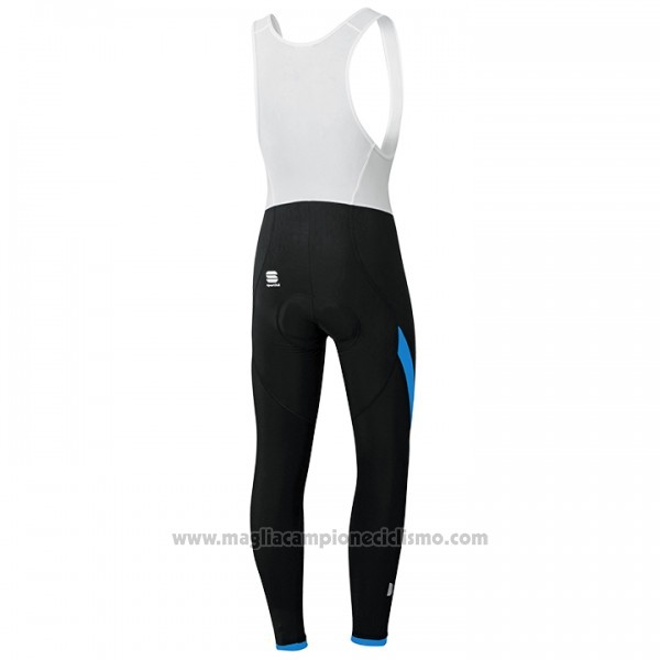 2017 Abbigliamento Ciclismo Sportful Nero Manica Lunga e Salopette