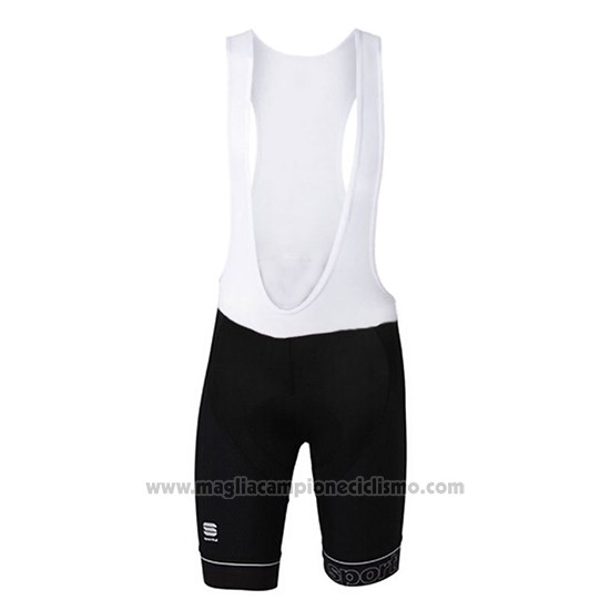 2017 Abbigliamento Ciclismo Sportful Nero e Rosso Manica Corta e Salopette