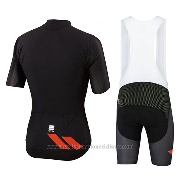 2017 Abbigliamento Ciclismo Sportful R&d Ultraskin Nero Manica Corta e Salopette