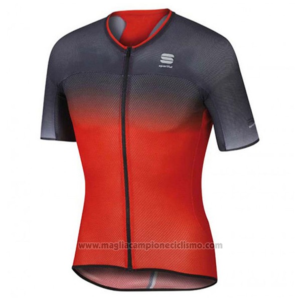2017 Abbigliamento Ciclismo Sportful R&d Ultraskin Rosso e Grigio Manica Corta e Salopette
