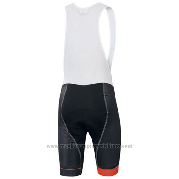2017 Abbigliamento Ciclismo Sportful Sc Bianco e Arancione Manica Corta e Salopette
