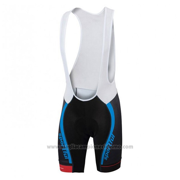 2017 Abbigliamento Ciclismo Sportful Sc Blu e Nero Manica Corta e Salopette