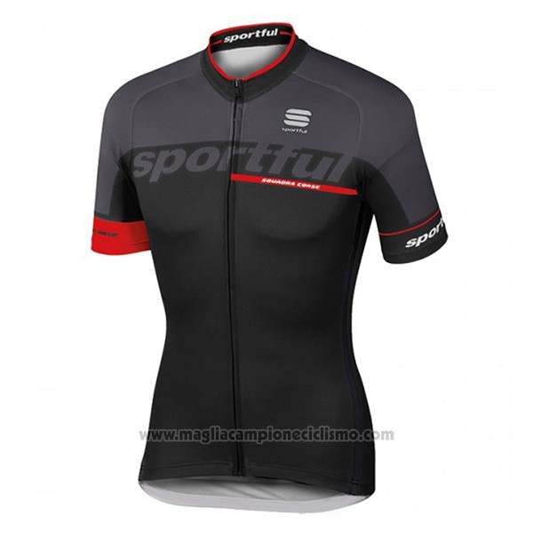 2017 Abbigliamento Ciclismo Sportful Sc Nero Manica Corta e Salopette