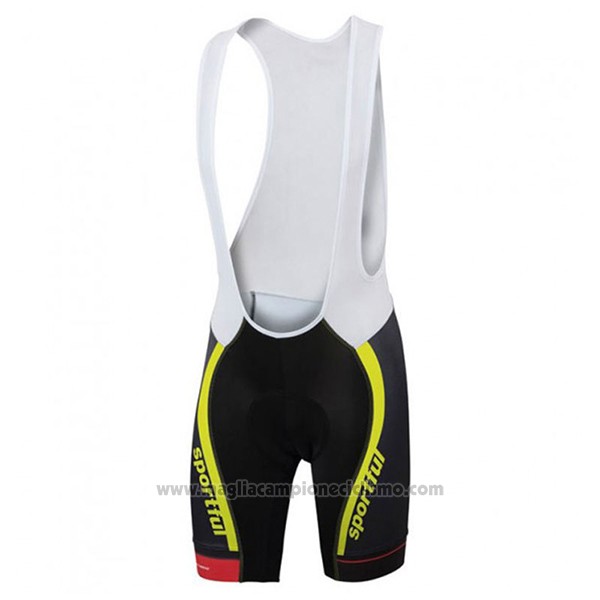 2017 Abbigliamento Ciclismo Sportful Sc Nero e Verde Manica Corta e Salopette