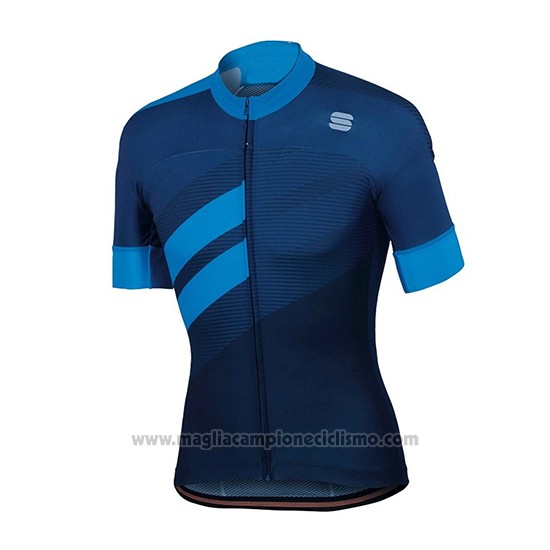 2018 Abbigliamento Ciclismo Sportful Spento Blu Manica Corta e Salopette