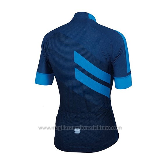 2018 Abbigliamento Ciclismo Sportful Spento Blu Manica Corta e Salopette