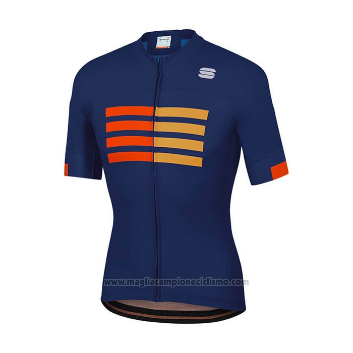 2021 Abbigliamento Ciclismo Sportful Blu Manica Corta e Salopette