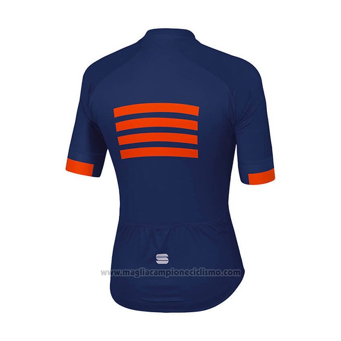 2021 Abbigliamento Ciclismo Sportful Blu Manica Corta e Salopette
