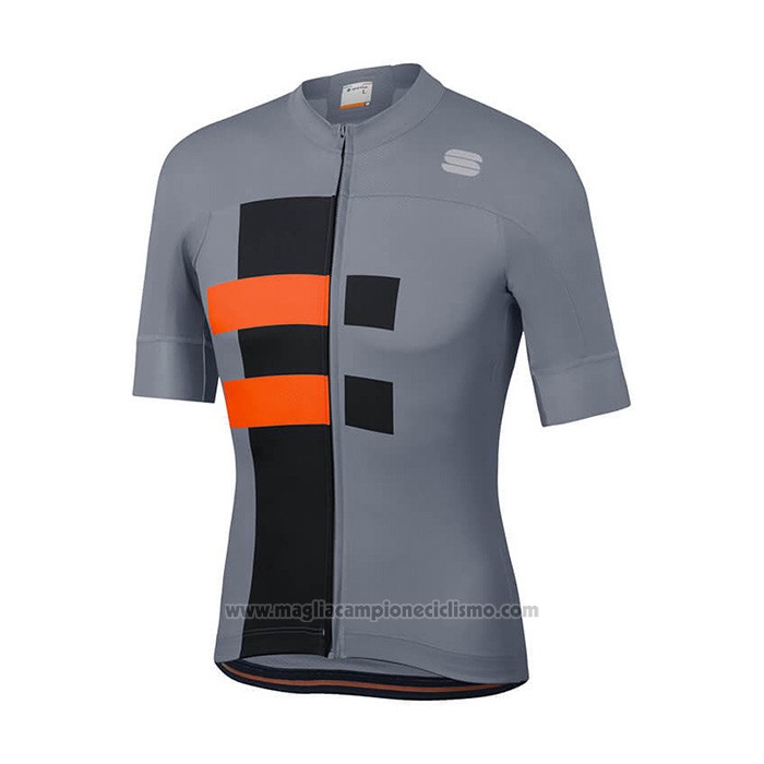 2021 Abbigliamento Ciclismo Sportful Grigio Arancione Manica Corta e Salopette