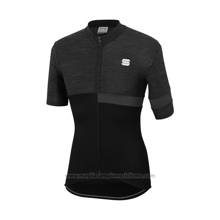 2021 Abbigliamento Ciclismo Sportful Nero Manica Corta e Salopette