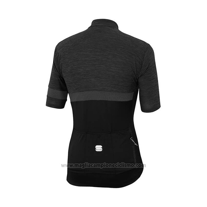 2021 Abbigliamento Ciclismo Sportful Nero Manica Corta e Salopette