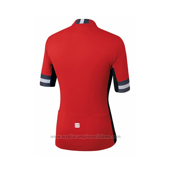 2021 Abbigliamento Ciclismo Sportful Rosso Manica Corta e Salopette