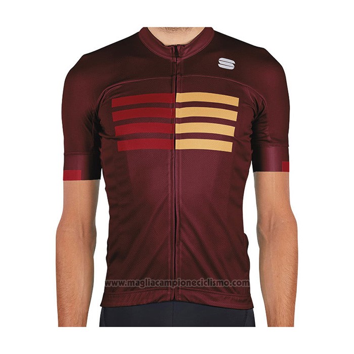 2021 Abbigliamento Ciclismo Sportful Spento Rosso Manica Corta e Salopette