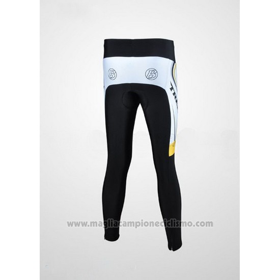 2009 Abbigliamento Ciclismo Trek Nero e Bianco Manica Lunga e Salopette