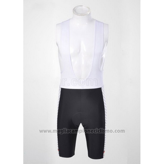 2011 Abbigliamento Ciclismo Trek Bianco Manica Corta e Salopette