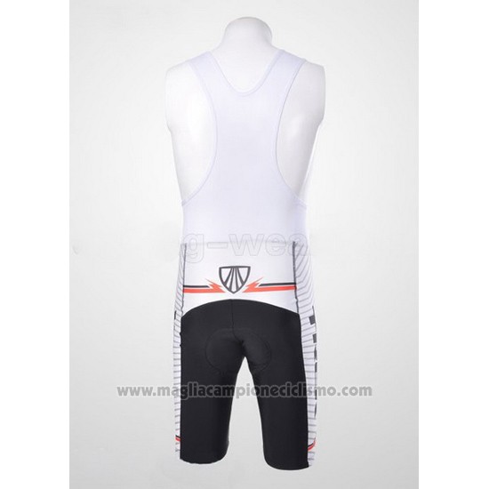 2011 Abbigliamento Ciclismo Trek Bianco Manica Corta e Salopette