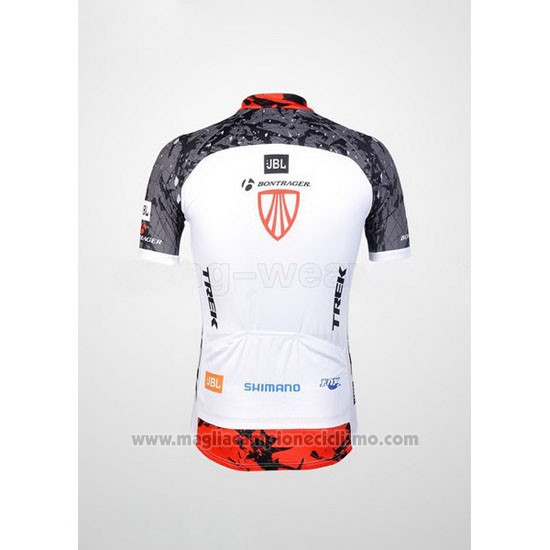 2012 Abbigliamento Ciclismo Trek Bianco e Grigio Manica Corta e Salopette