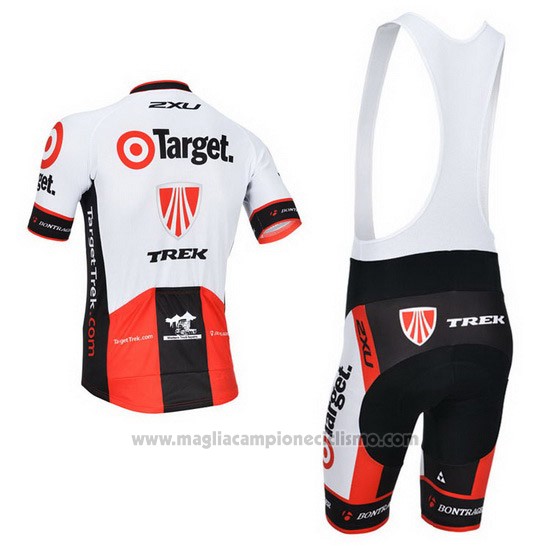 2013 Abbigliamento Ciclismo Trek Rosso e Bianco Manica Corta e Salopette