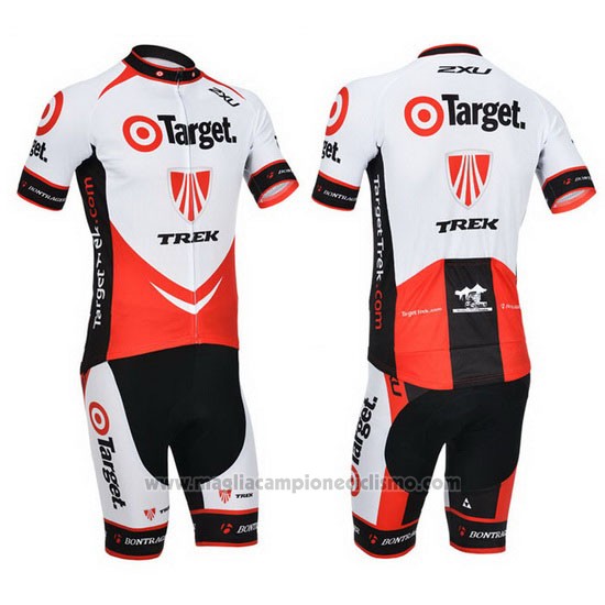 2013 Abbigliamento Ciclismo Trek Rosso e Bianco Manica Corta e Salopette
