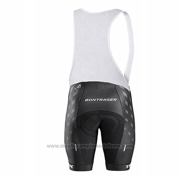 2017 Abbigliamento Ciclismo Trek Nero Manica Corta e Salopette