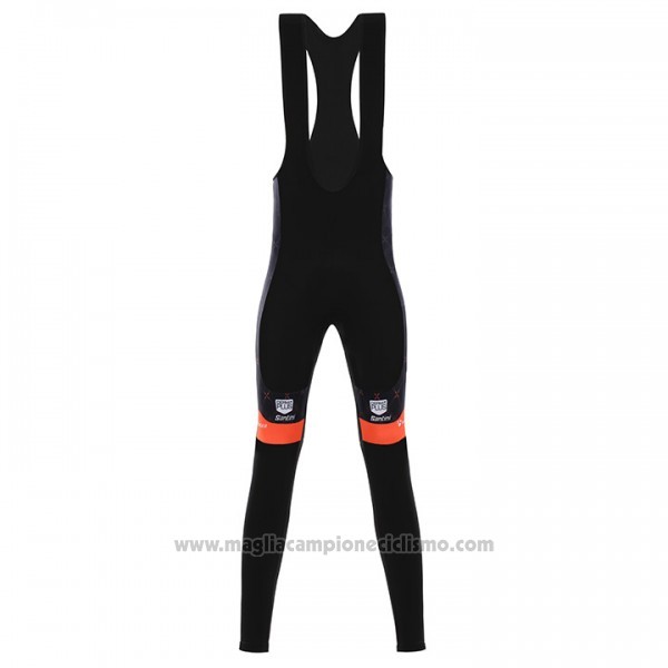 2017 Abbigliamento Ciclismo Trek Selle San Marco Nero Manica Lunga e Salopette