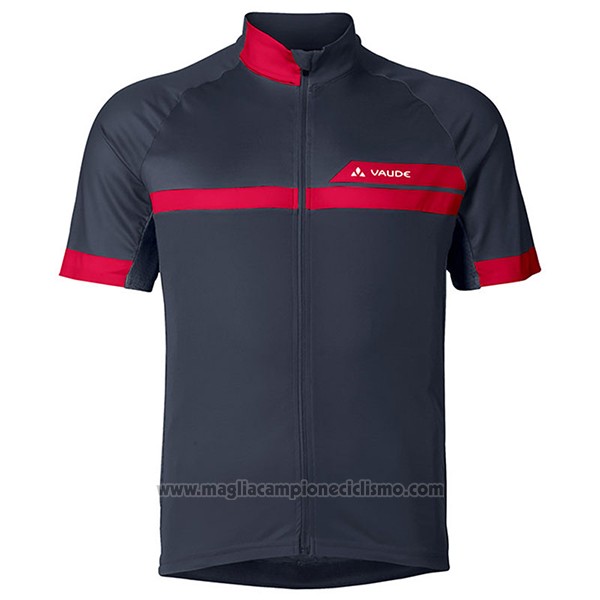 2017 Abbigliamento Ciclismo Vaude Rosso e Nero Manica Corta e Salopette