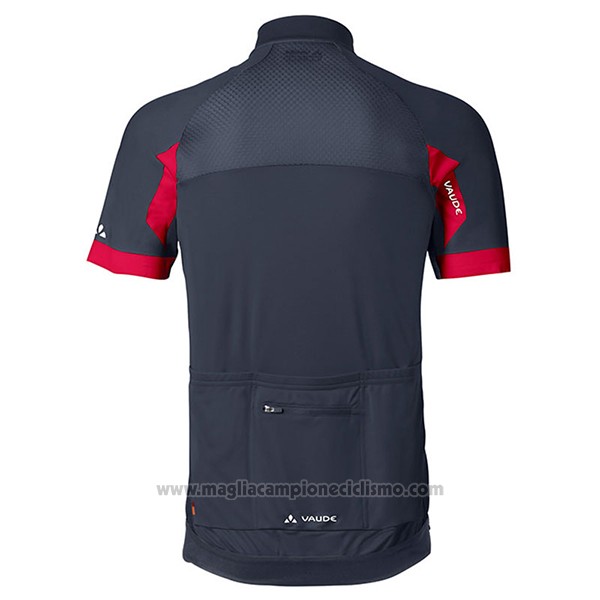 2017 Abbigliamento Ciclismo Vaude Rosso e Nero Manica Corta e Salopette