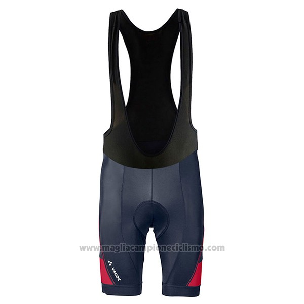 2017 Abbigliamento Ciclismo Vaude Rosso e Nero Manica Corta e Salopette