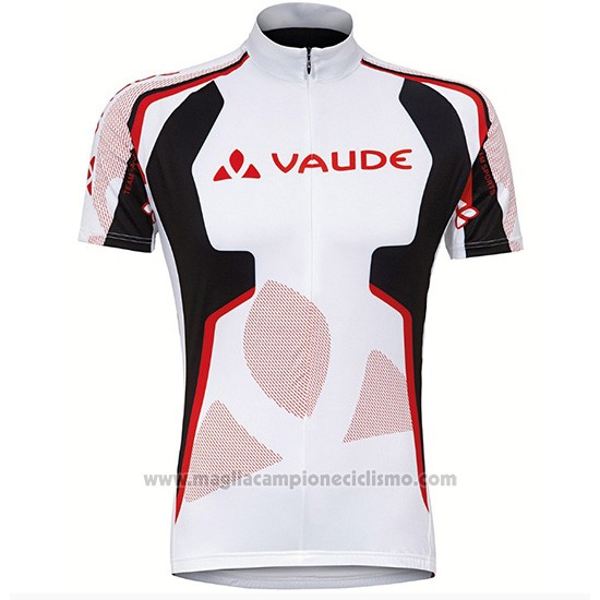 2018 Abbigliamento Ciclismo Vaude Bianco Rosso Manica Corta e Salopette