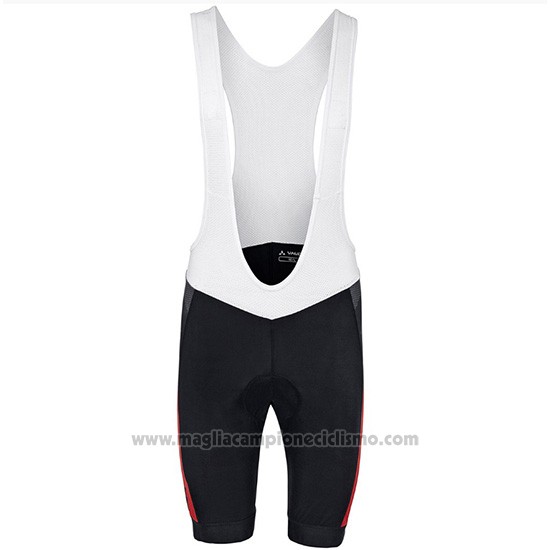 2018 Abbigliamento Ciclismo Vaude Bianco Rosso Manica Corta e Salopette