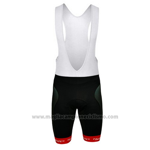 2015 Abbigliamento Ciclismo Wieiev Bianco e Rosso Manica Corta e Salopette