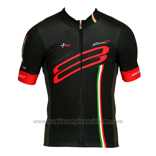 2015 Abbigliamento Ciclismo Wieiev Rosso e Nero Manica Corta e Salopette