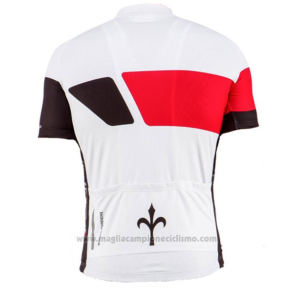 2017 Abbigliamento Ciclismo Wieiev Bianco Manica Corta e Salopette