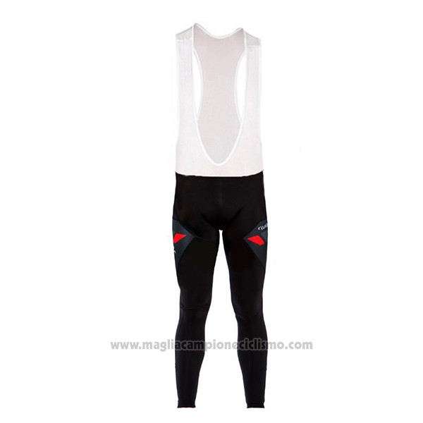 2017 Abbigliamento Ciclismo Wieiev Nero e Grigio Manica Lunga e Salopette
