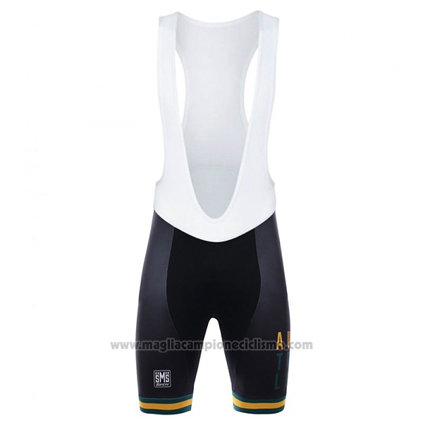 2017 Abbigliamento Ciclismo Australia Bianco e Giallo Manica Corta e Salopette