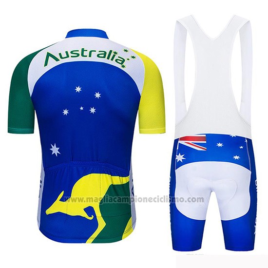 2019 Abbigliamento Ciclismo Australia Manica Corta e Salopette