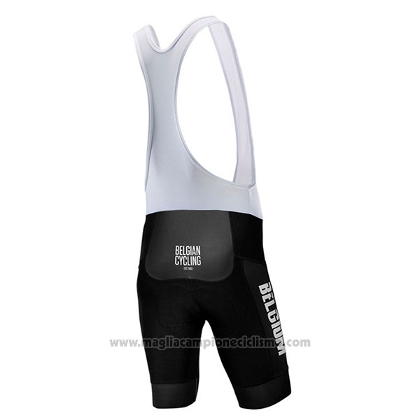 2017 Abbigliamento Ciclismo Belgio Celeste Manica Corta e Salopette