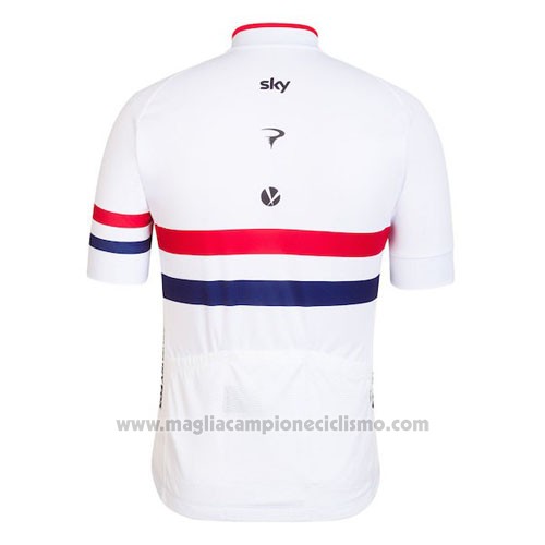 2016 Abbigliamento Ciclismo Francia Rosso e Bianco Manica Corta e Salopette