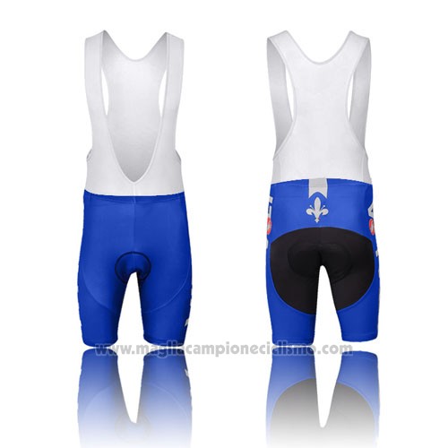 2014 Abbigliamento Ciclismo Italia Bianco e Blu Manica Corta e Salopette