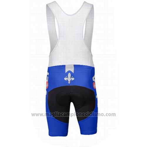 2014 Abbigliamento Ciclismo Italia Bianco e Blu Manica Corta e Salopette